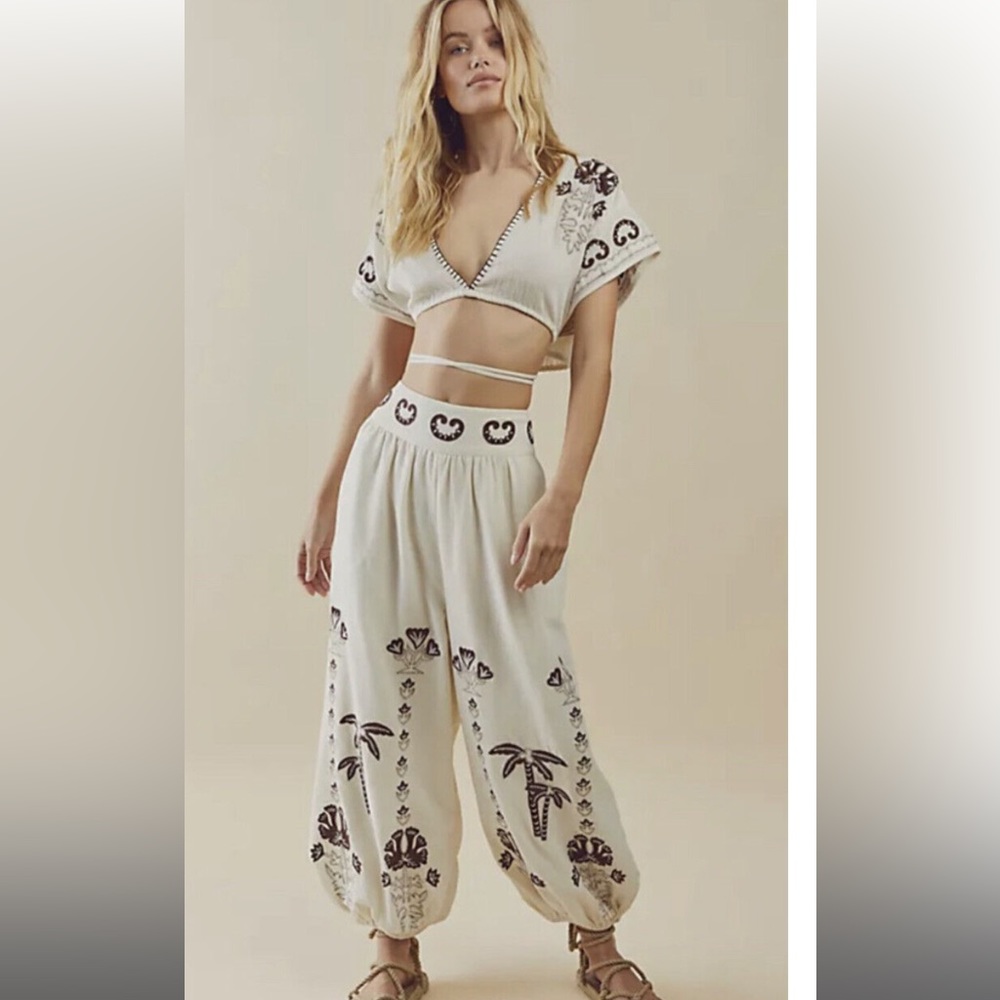 Free People Kai Embroidered Set
